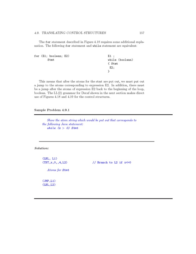 Compiler Design: Theory, Tools, and Examples - Page 157